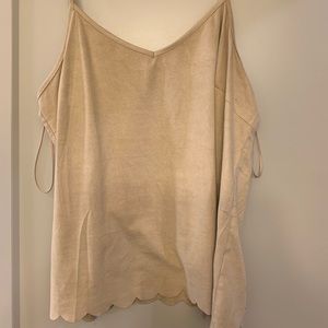 Nude Velvet Tank